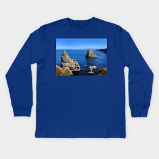 Stacks of Duncansby, Scotland Kids Long Sleeve T-Shirt